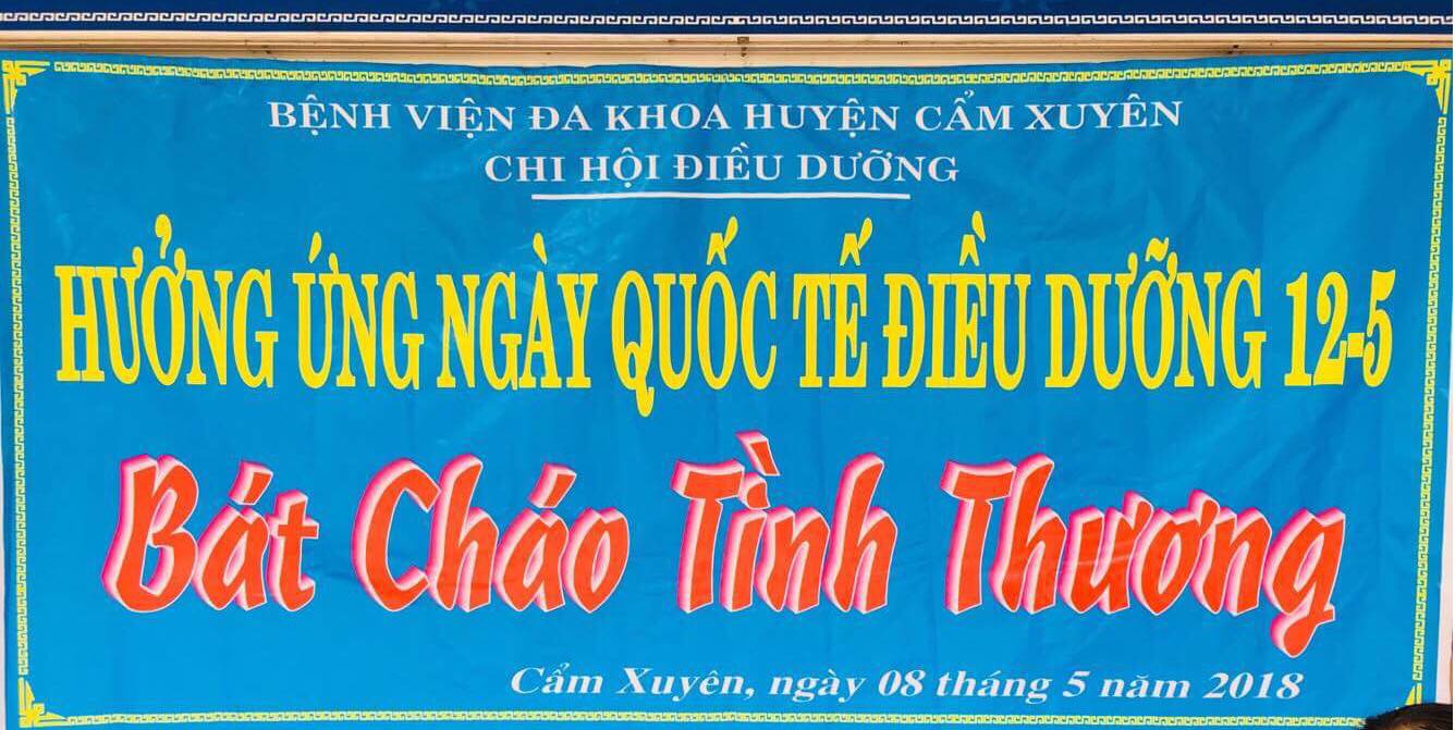 Bệnh viện đa khoa Huyện Cẩm Xuyên hưởng ứng kỷ niệm ngày Điều dưỡng Thế giới 12/5