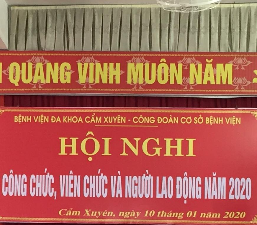 Bệnh Viện ĐK Huyện Cẩm Xuyên Triển khai Hội nghị Công chức, viên chức và người lao động năm 2020
