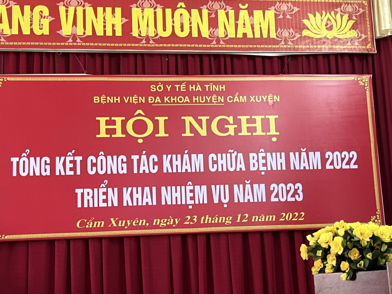 HỘI NGHỊ TỔNG KẾT CÔNG TÁC CHUYÊN MÔN BỆNH VIỆN NĂM 2022, TRIỂN KHAI KẾ HOẠCH, NHIỆM VỤ NĂM 2023