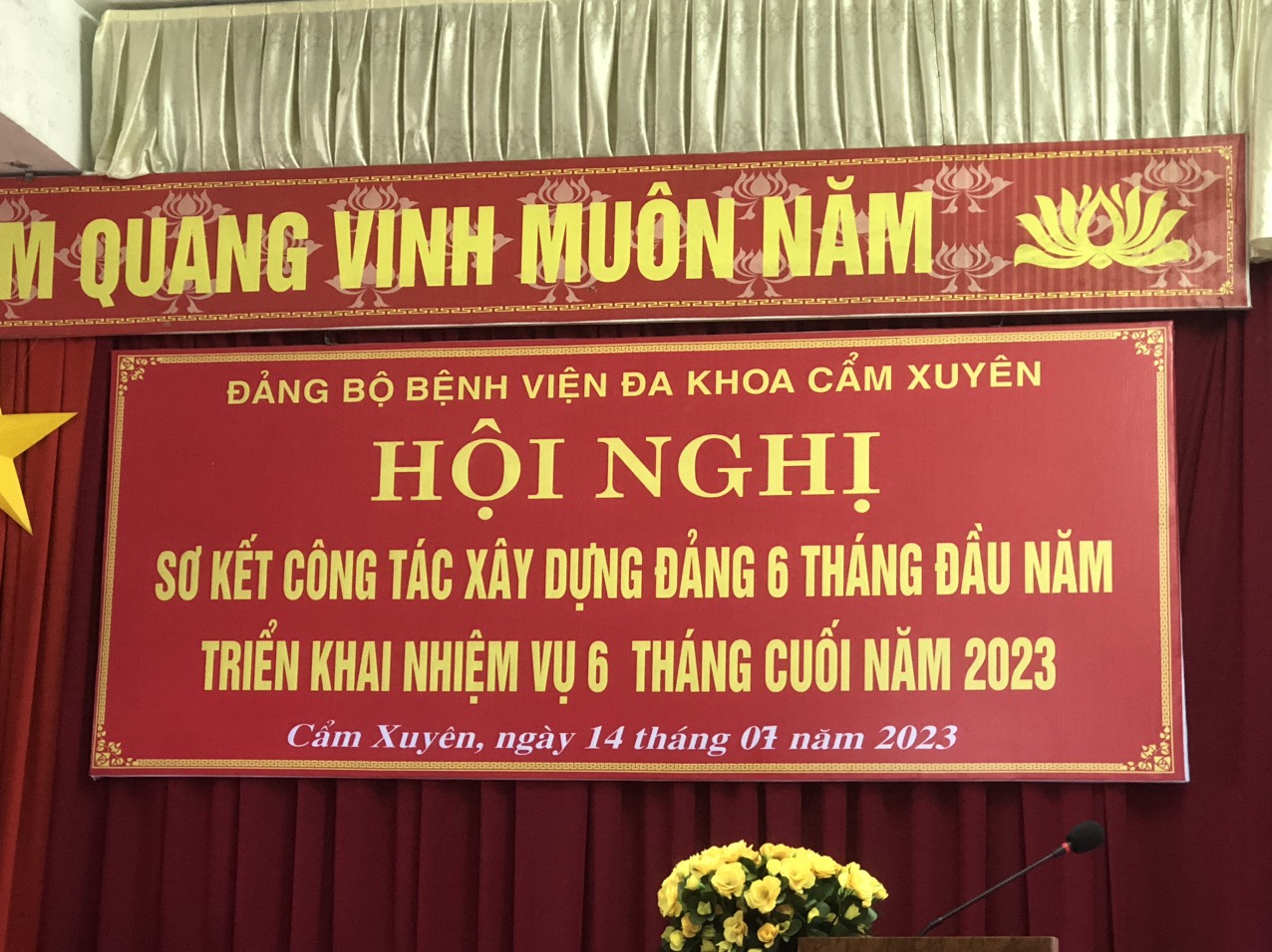  Tổ chức Hội nghị Sơ kết công tác xây dựng Đảng 6 tháng đầu năm và triển khai nhiệm vụ 6 tháng cuối năm 2023