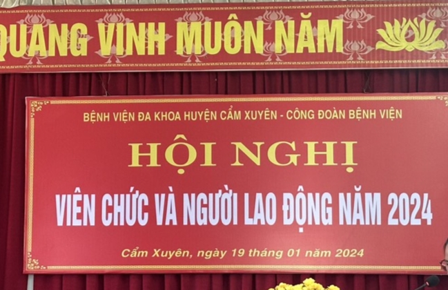 HỘI NGHỊ CÁN BỘ CÔNG CHỨC, VIÊN CHỨC, NGƯỜI LAO ĐỘNG NĂM 2024