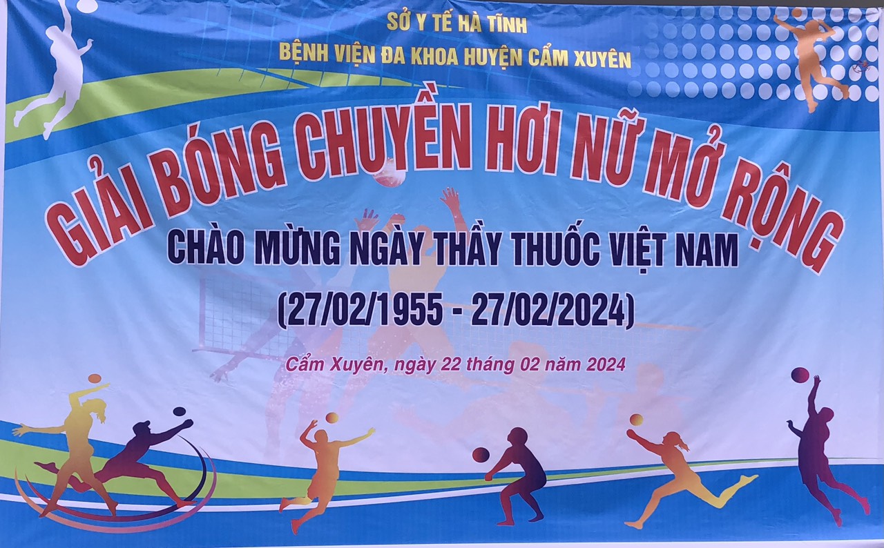 KHAI MẠC GIẢI BÓNG CHUYỀN HƠI NỮ CHÀO MỪNG 69 NĂM NGÀY THẦY THUỐC VIỆT NAM (27/2/1955-27/2/2024)