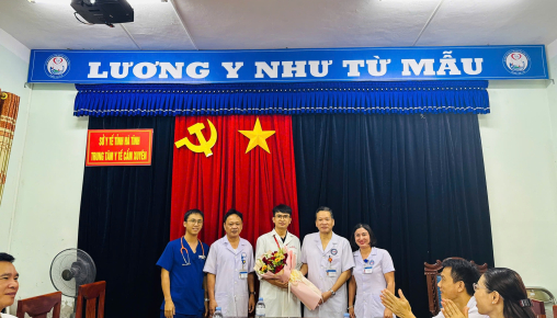 Chào mừng Thạc sĩ, BSNT Nguyễn Đình Thành- BV Đại học Y Hà Nội về làm việc tại TTYT Cẩm Xuyên